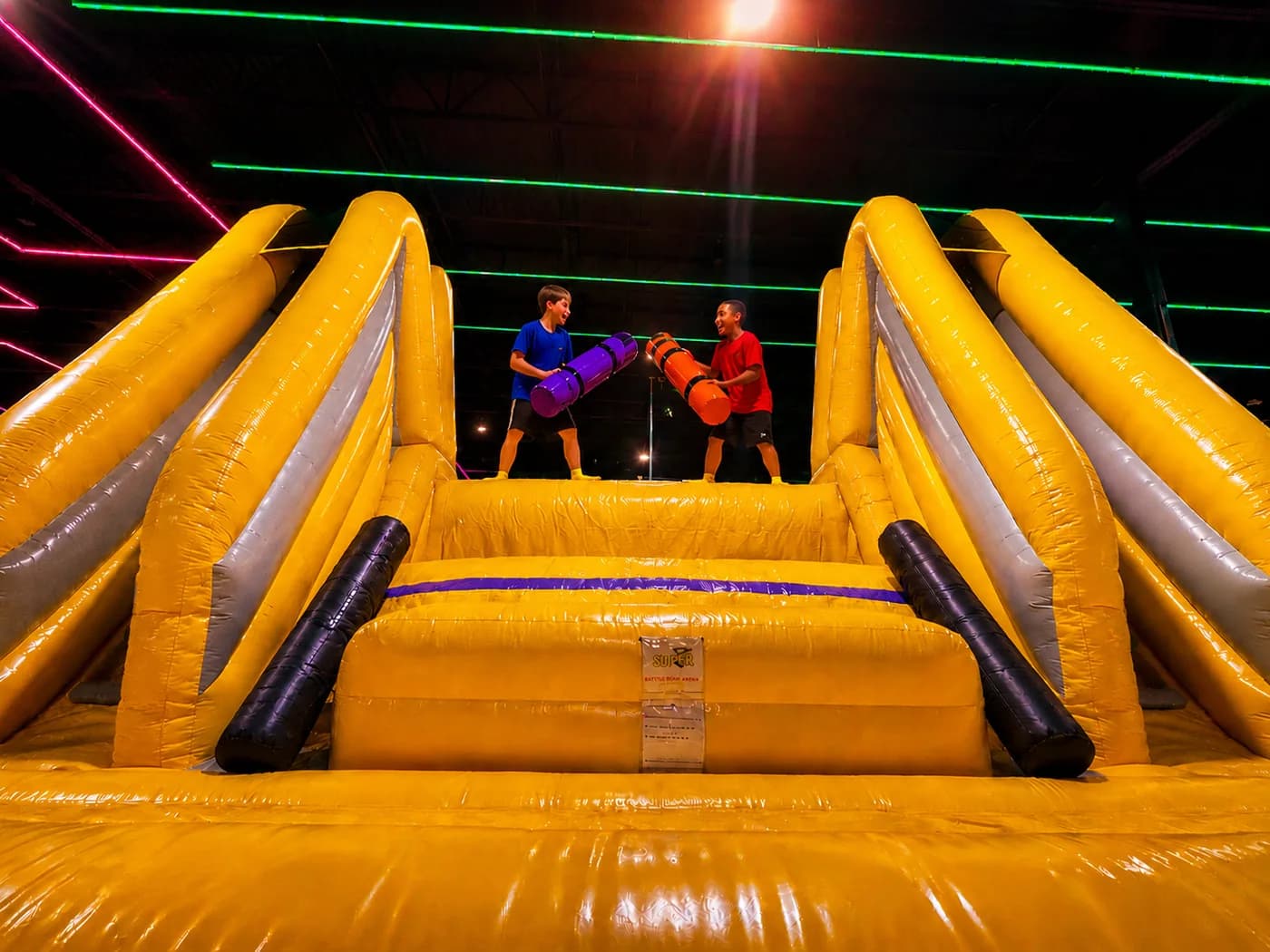 Battle Attractions at Super Llama Inflatable Park