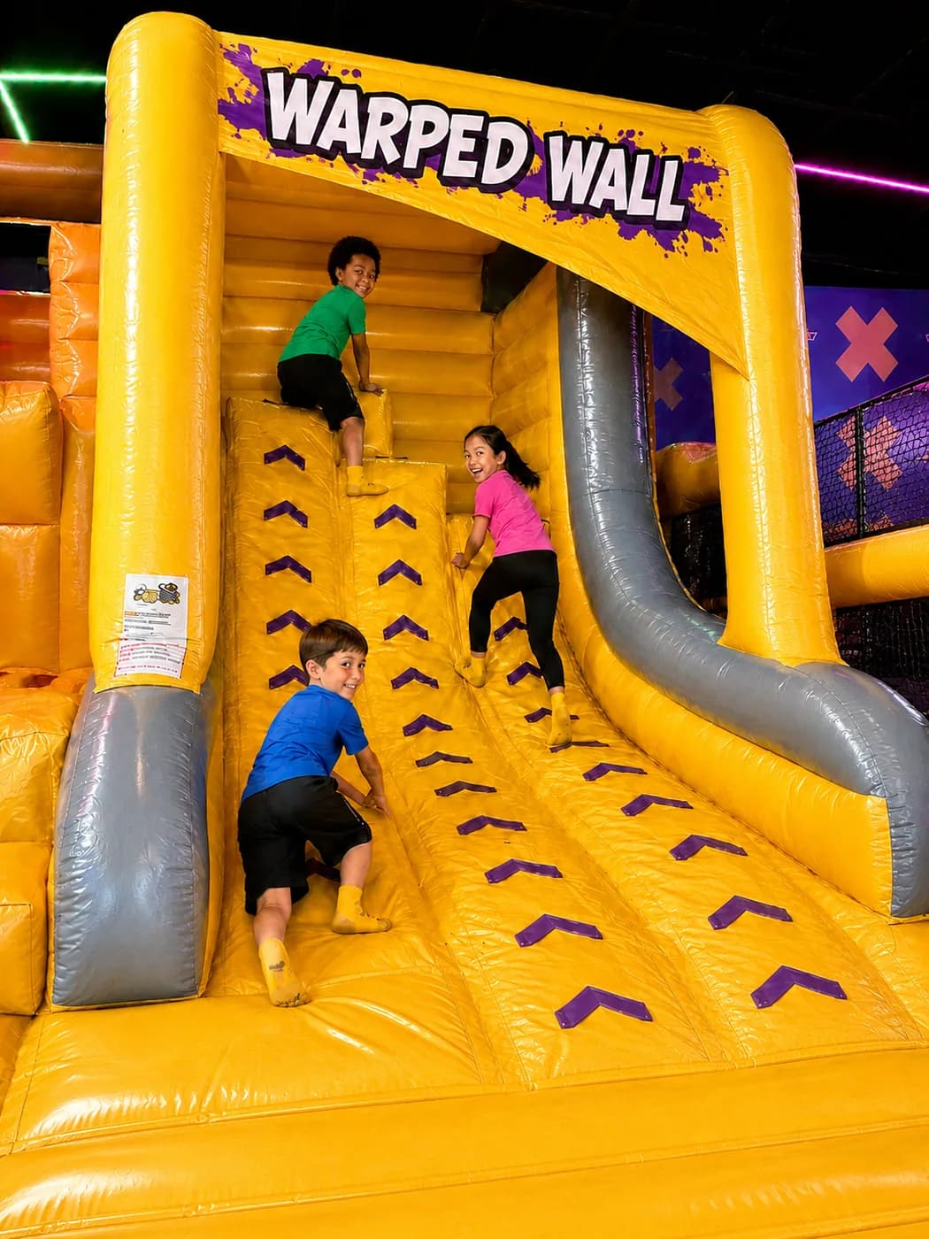 Warped Wall at Super Llama Inflatable Park Plano